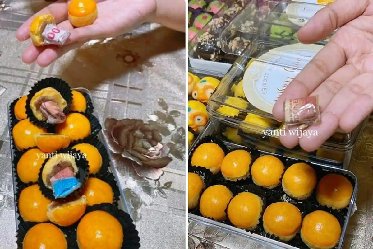 VIRAL Kue Nastar Isi THR Uang Rp 200.000, Khusus untuk Keluarga, Ada yang Siap Datang Bawa Kresek