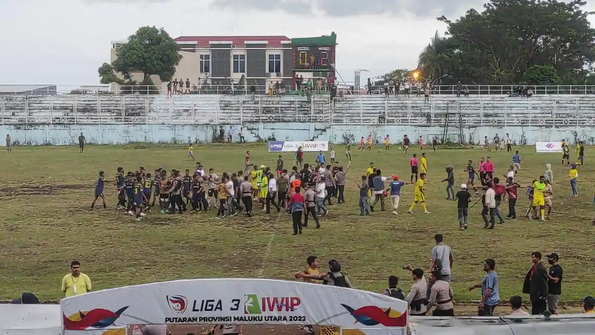 Liga 3 Maluku Utara: Ricuh, Kemenangan 2-0 Persiter Atas Persihalut Tercoreng