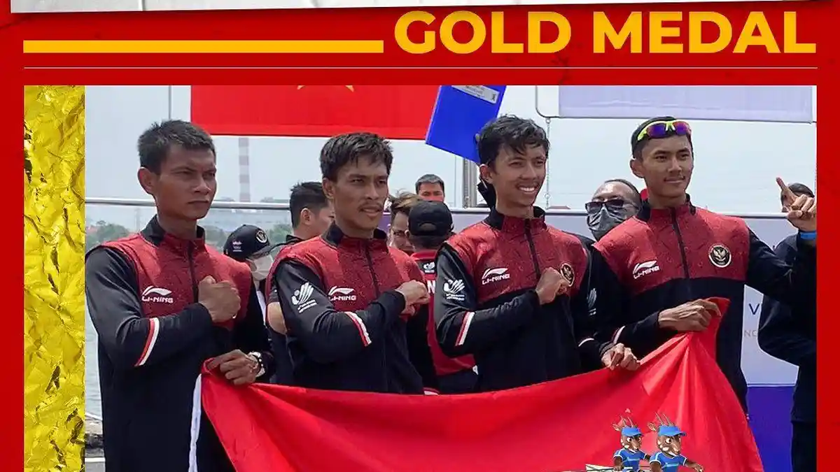 Update Perolehan Medali SEA Games 2022: Koleksi Emas Indonesia Bertambah dari Cabor Rowing