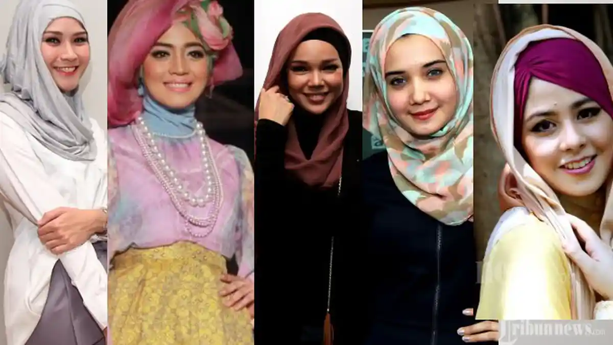 Inspirasi Hijab Selebriti, Dari yang Anggun Sampai Gaya Berantakan
