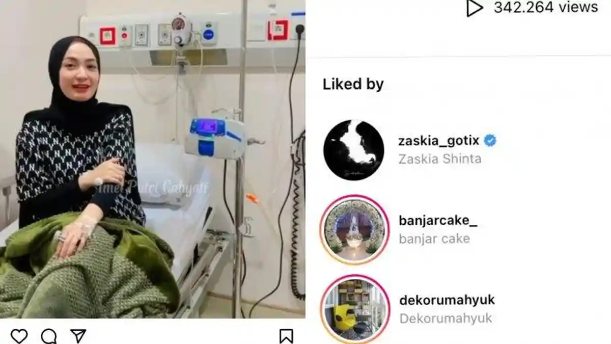 Reaksi Zaskia Gotik saat Imel Putri Cahyati Posting Kondisinya setelah Kemoterapi Lagi