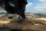 Kilang Minyak Pertamina di Balikpapan Terbakar