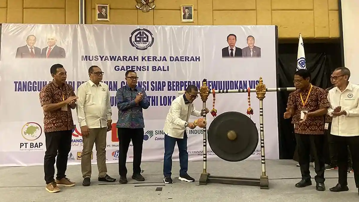 Gapensi Bali Gelar Mukerda, Pemerintah Diminta Lebih Memperhatikan Konstruksi UMKM di Bali