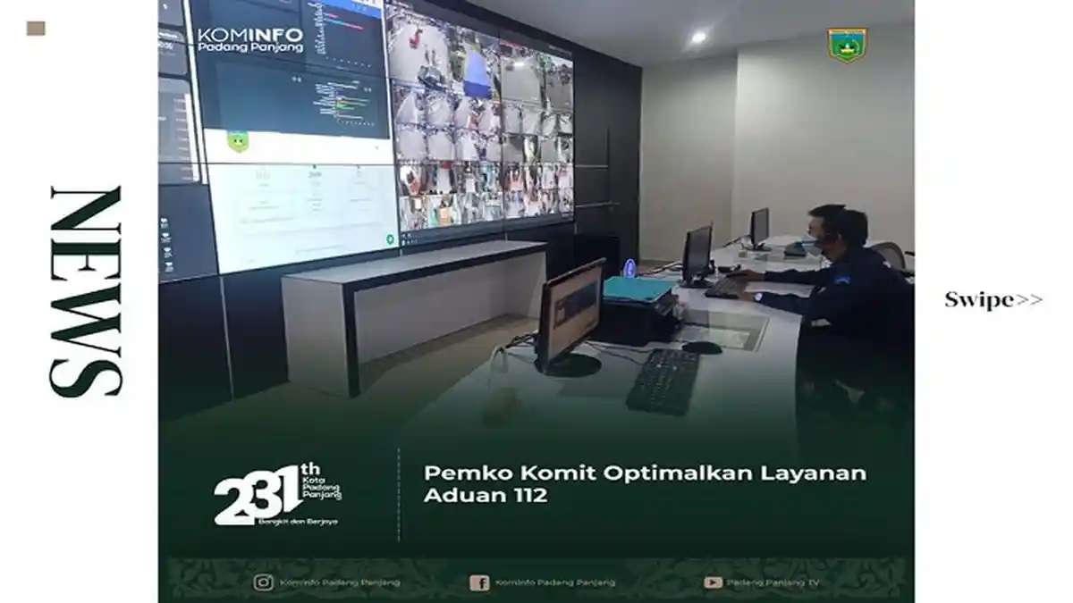 Pemko Padang Panjang Komit, Optimalkan Layanan Aduan 112, Jimmy Saputra : Nomor Panggilan Darurat