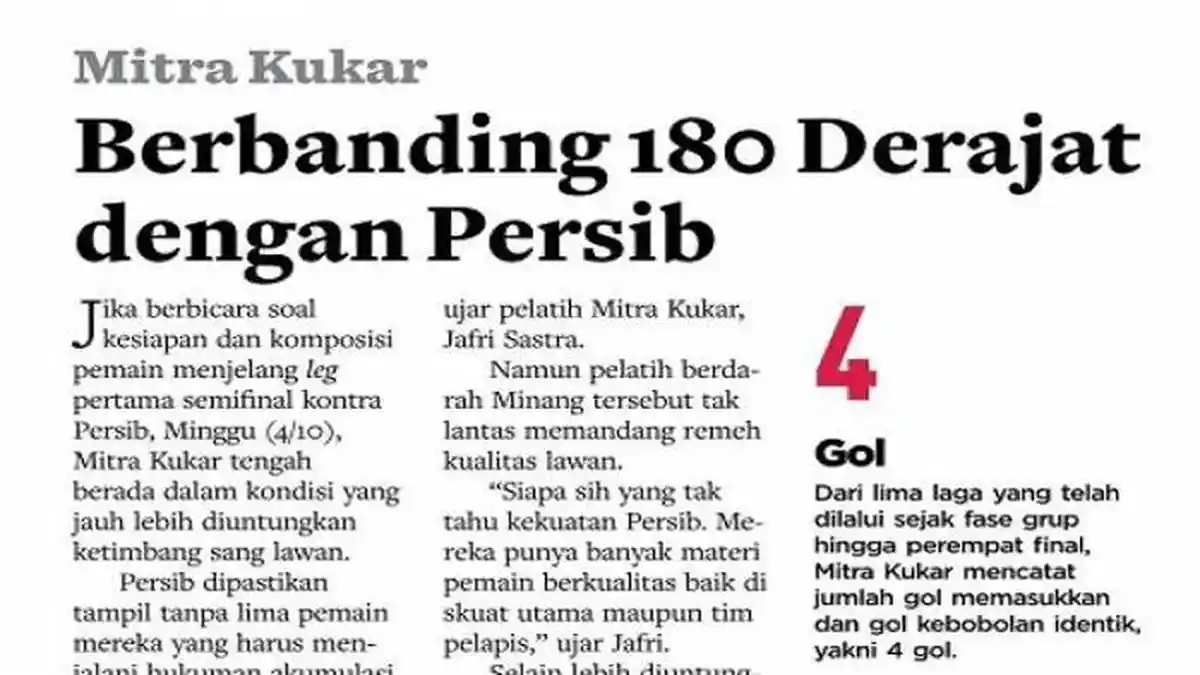 Jafri Sastra Mengklaim, Ini Keuntungan Mitra Kukar Atas Persib Bandung