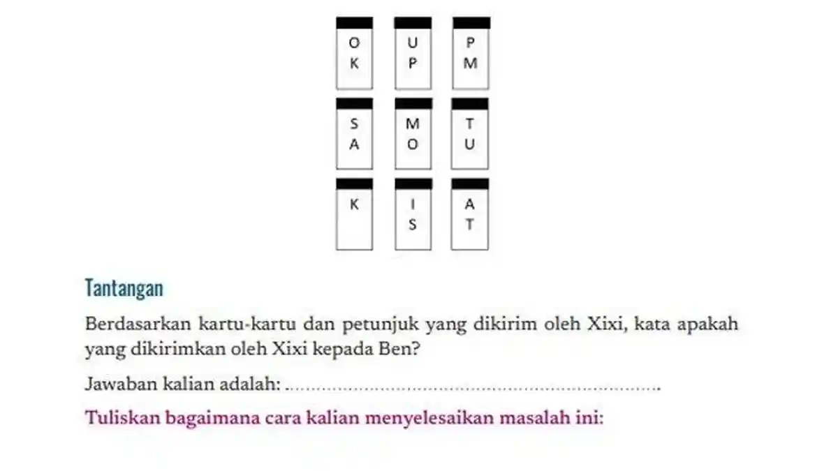 Kunci Jawaban Informatika Kelas 7 SMP/ MTs Halaman 32-34 Kurikulum Merdeka, Tentang Kata Rahasia