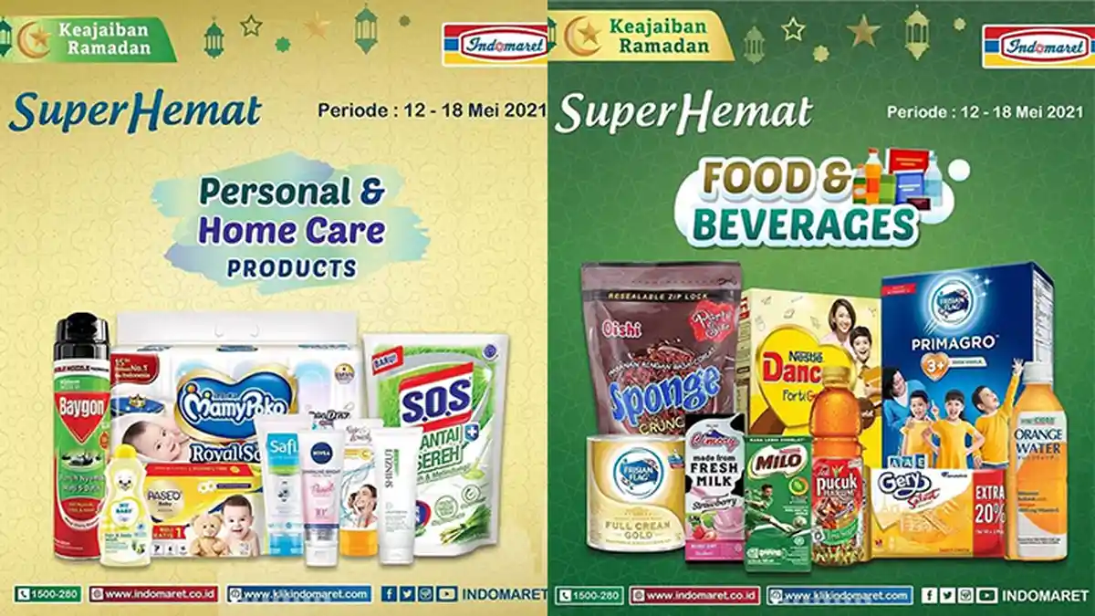 Promo Indomaret Super Hemat TERBARU 12-18 Mei 2021, Susu Murah, Gratis Sirup, Popok Harga Spesial