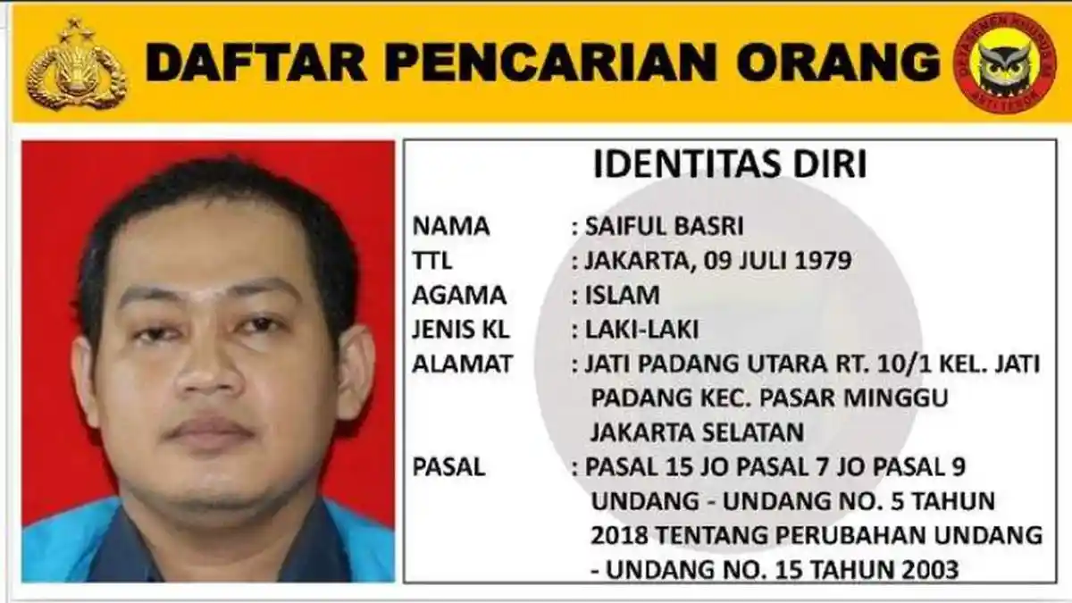 Pernah Hadiri Sidang Rizieq Shihab, Terduga Teroris Saiful Basri Ngaku Buat Bom dan Anggota FPI