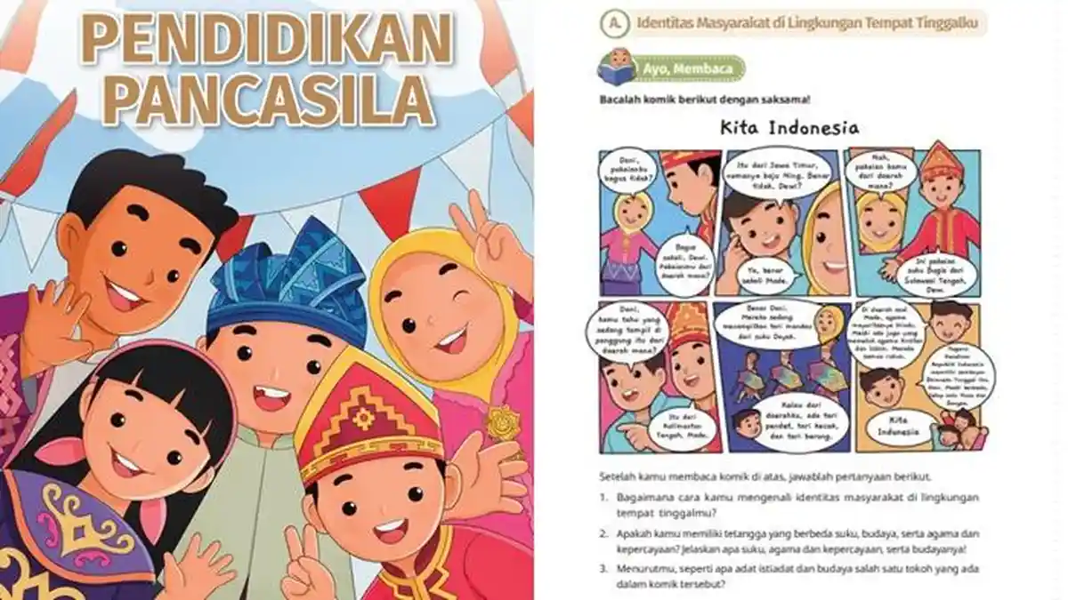Kunci Jawaban Pendidikan Pancasila Kelas 4 SD Halaman 4 Kurikulum Merdeka, Tugas Ayo Membaca