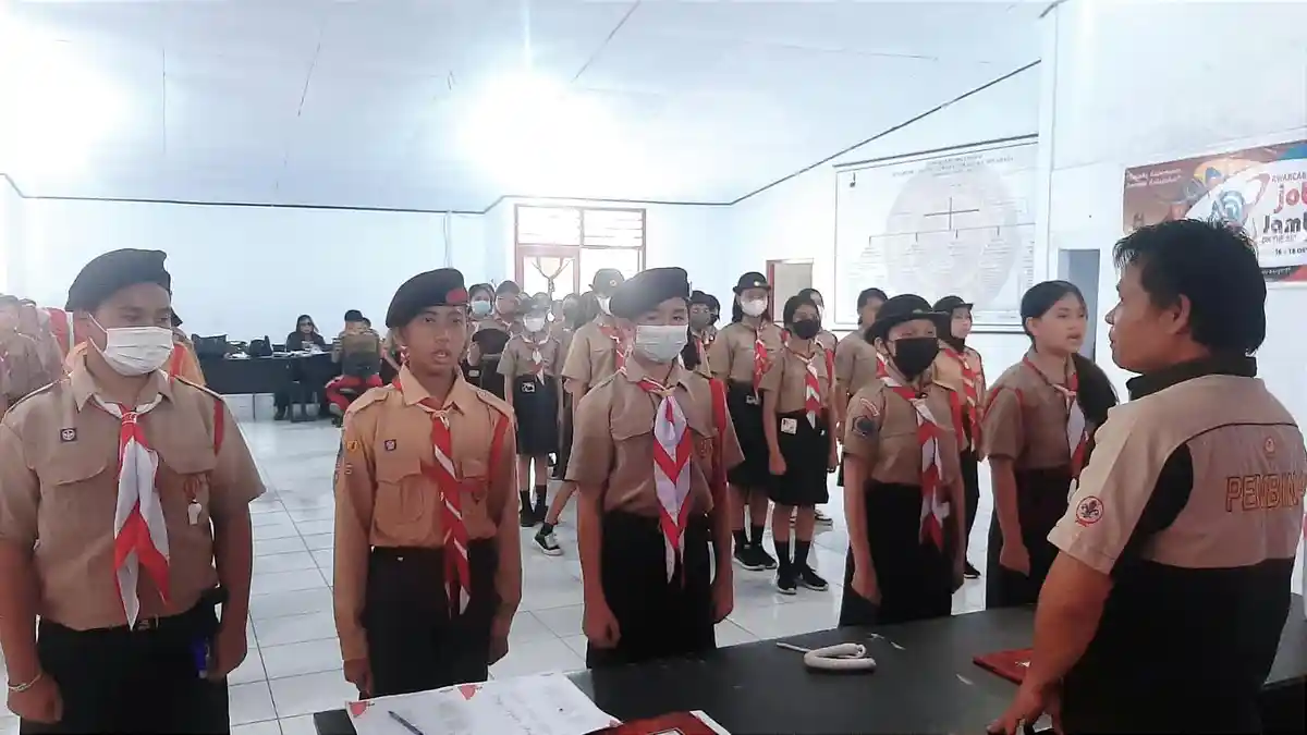 Kwartir Cabang Gerakan Pramuka Minahasa Gelar Persiapan Ikut Jambore Nasional XI