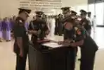 Panglima TNI Pimpin Sertijab Aster Panglima TNI dan Kapuspen TNI