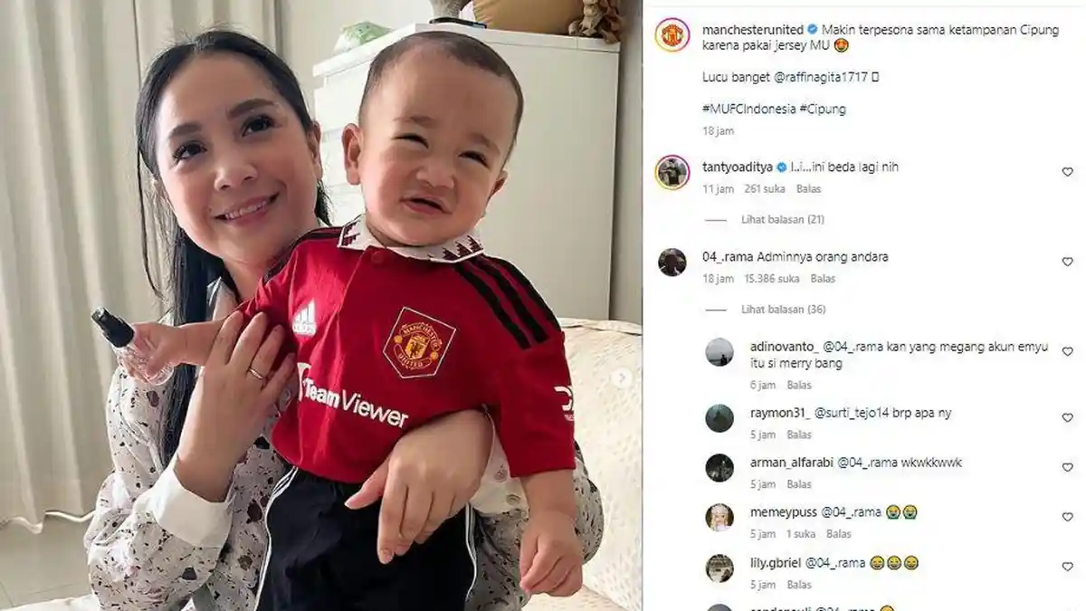 Kok Bisa Rayyanza alias Cipung Masuk di Akun IG Manchester United, Netizen: Adminya Orang Andara