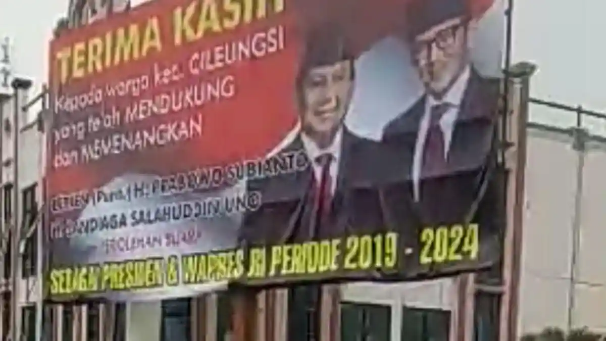 Kontroversi Baliho Raksasa Kemenangan Prabowo di Bogor, Begini Kata Bawaslu