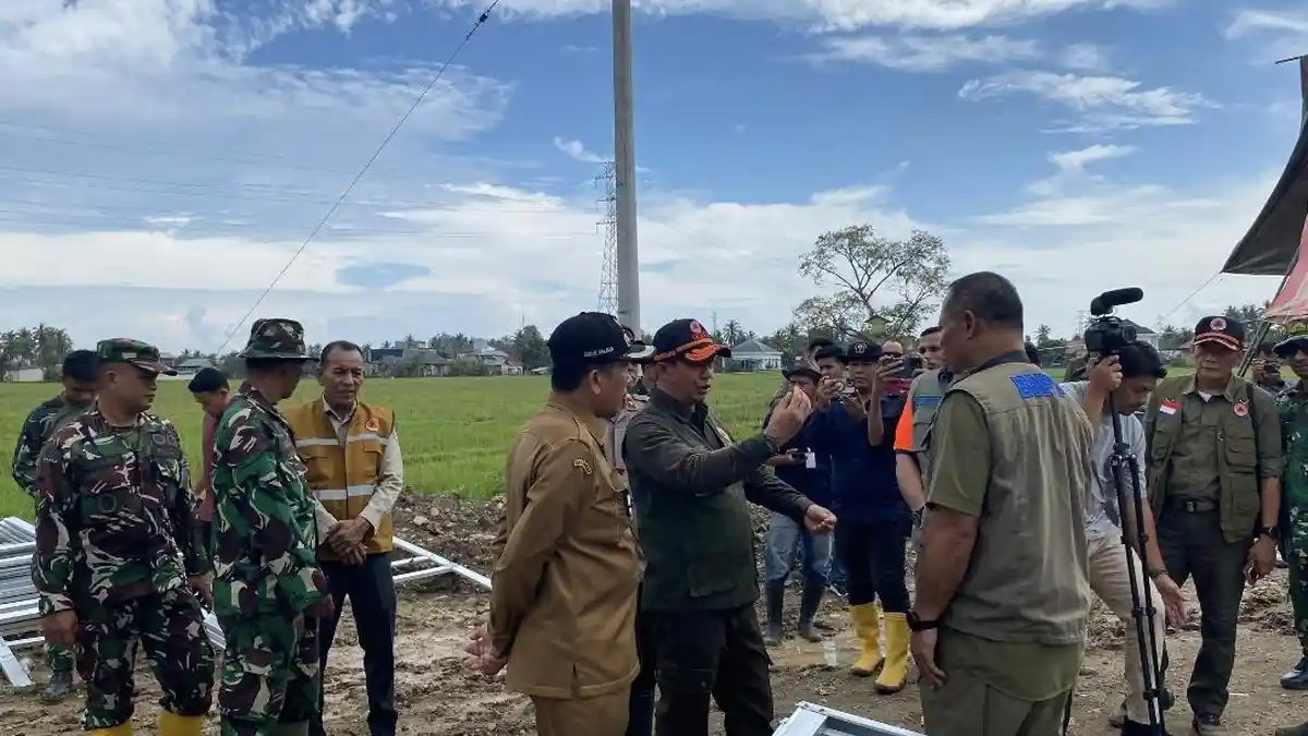 BNPB Targetkan Pengungsi di Aceh Pindah ke Huntara Sebelum Ramadhan