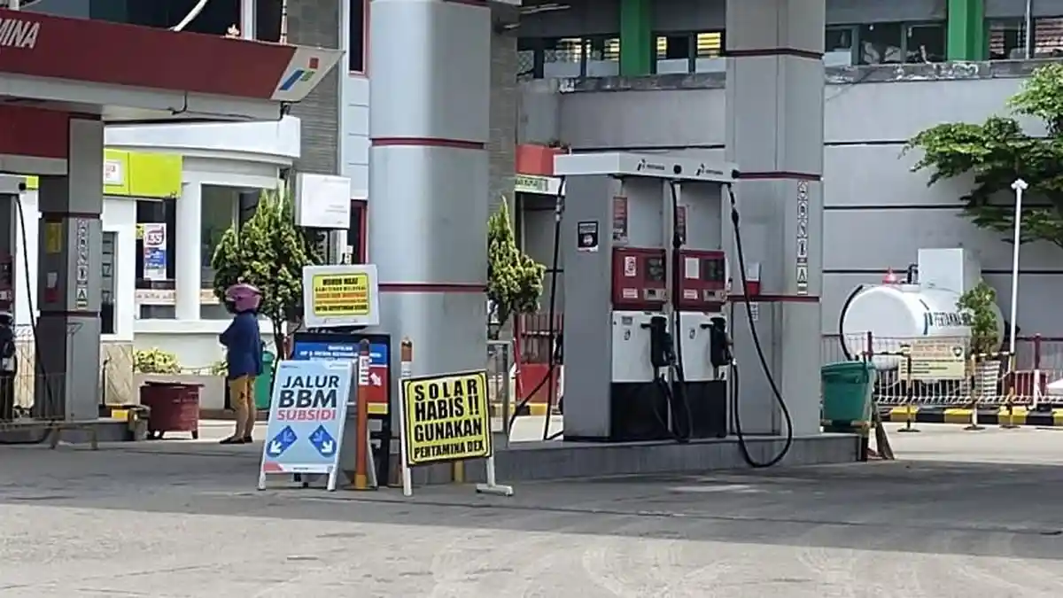 Solar Langka di Beberapa SPBU Bandar Lampung Akibat Pasokan Sedikit