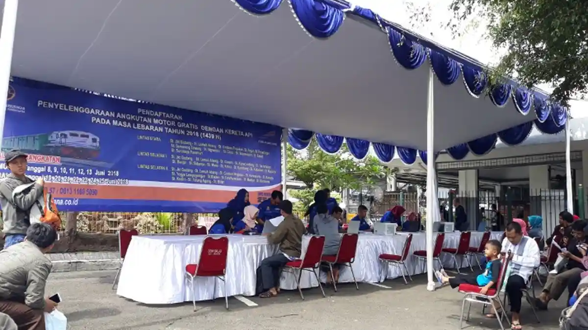 Pendaftaran Mudik Motor Gratis Sudah Bisa Dilakukan di Stasiun Bekasi
