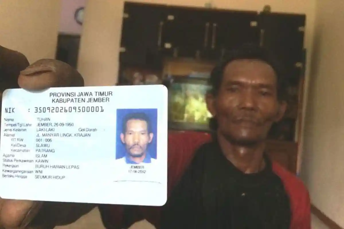 6 Pria Ini Bernama Tuhan, Masuk DPT Untuk Mencoblos di Jember Jawa Timur