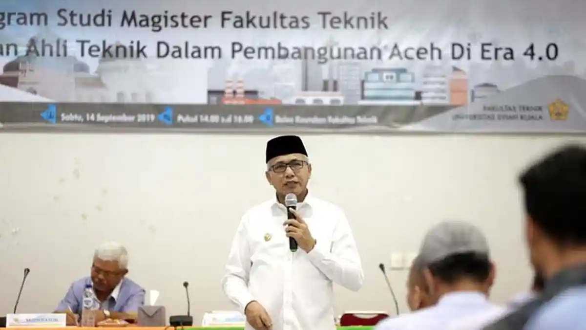 Plt Gubernur Aceh Bekali Mahasiswa Teknik Unsyiah   