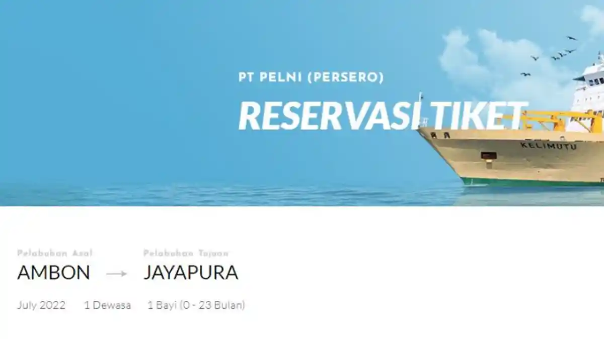 Jadwal Kapal Pelni Ambon - Jayapura Bulan Juli, KM Dobonsolo Berangkat 23 Juli 2022