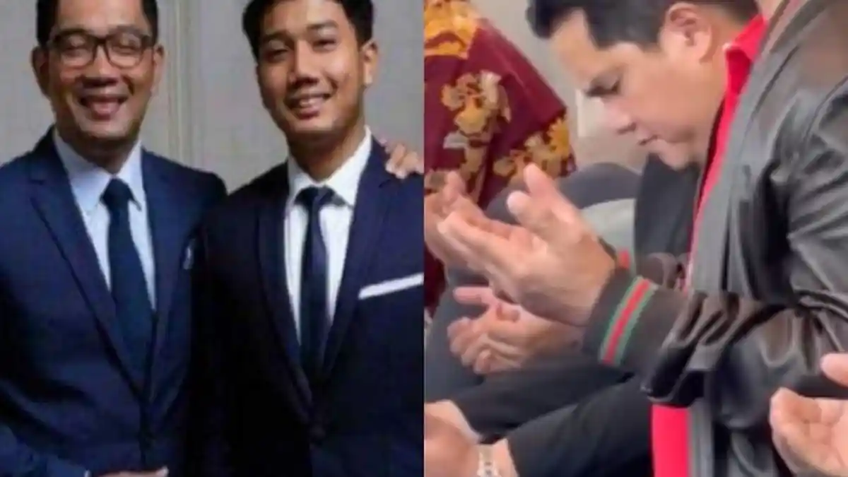'Ya Allah Semoga Eril Selamat' Khusyuk Erick Thohir, Doakan Putra Ridwan Kamil: Kang Emil Tabah