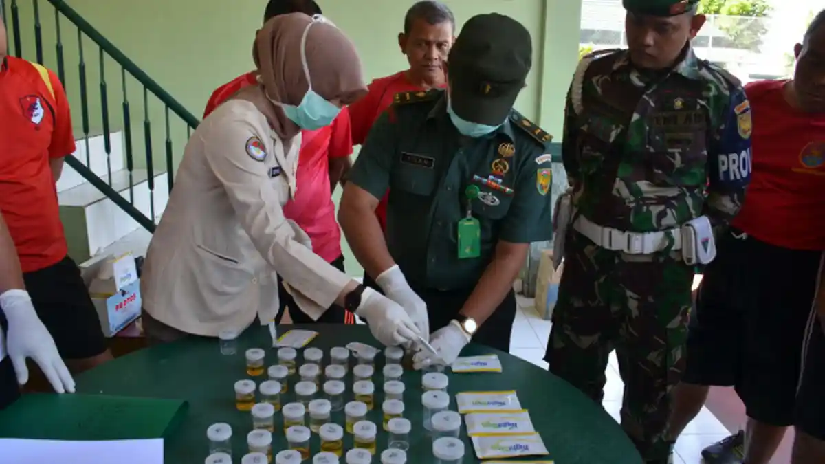 Seluruh Perwira Korem 044/Gapo Dikumpulkan dan Mendadak Jalani Tes Urine, Terbuti Narkoba Dipecat!