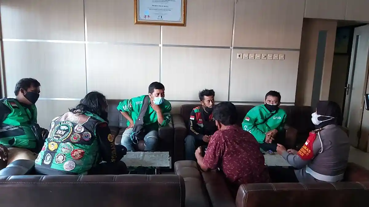 Perwakilan Driver Ojol Datangi Kantor Polres Tegal Kota, Yusuf: Kami Minta Kelonggaran Akses