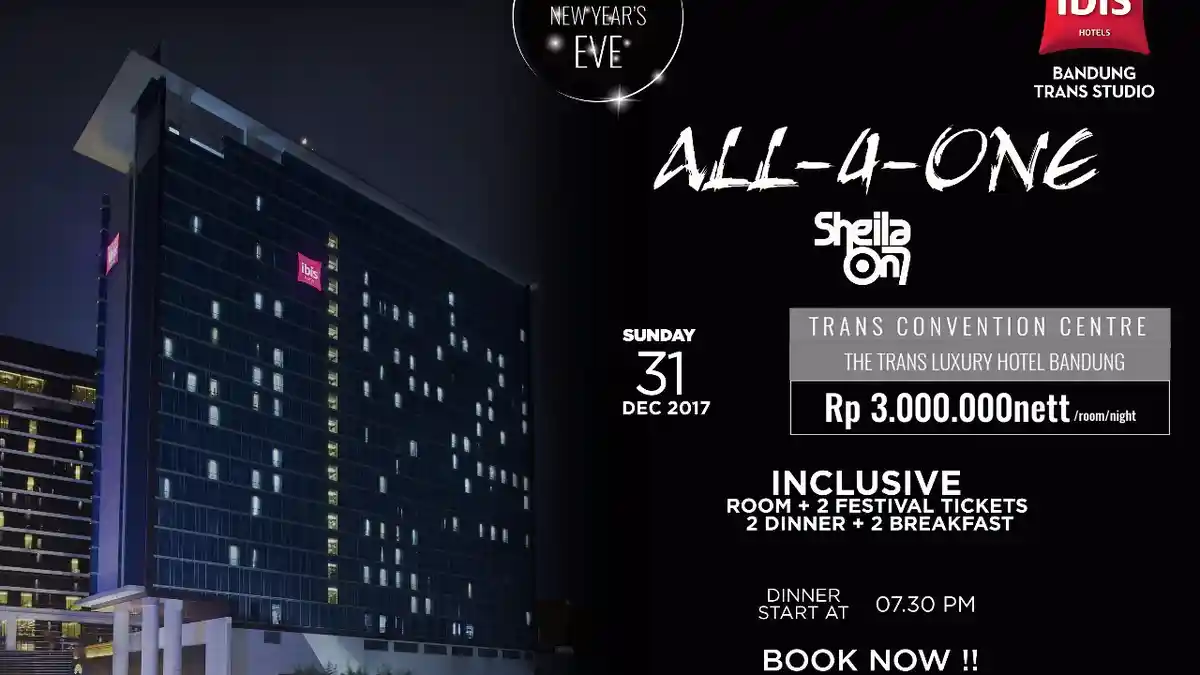 Ini Lima Hotel di Bandung yang Memiliki Konsep Menarik di Malam Tahun Baru