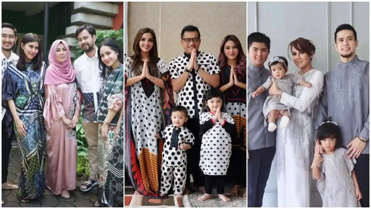 15 Potret Kekompakan Keluarga Artis saat Rayakan Hari Raya Idul Fitri