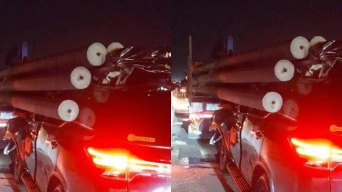 Kecelakaan Maut Hari Ini, 2 Anggota Polisi Tewas, Mobil Tabrak Truk Muatan Tiang Listrik