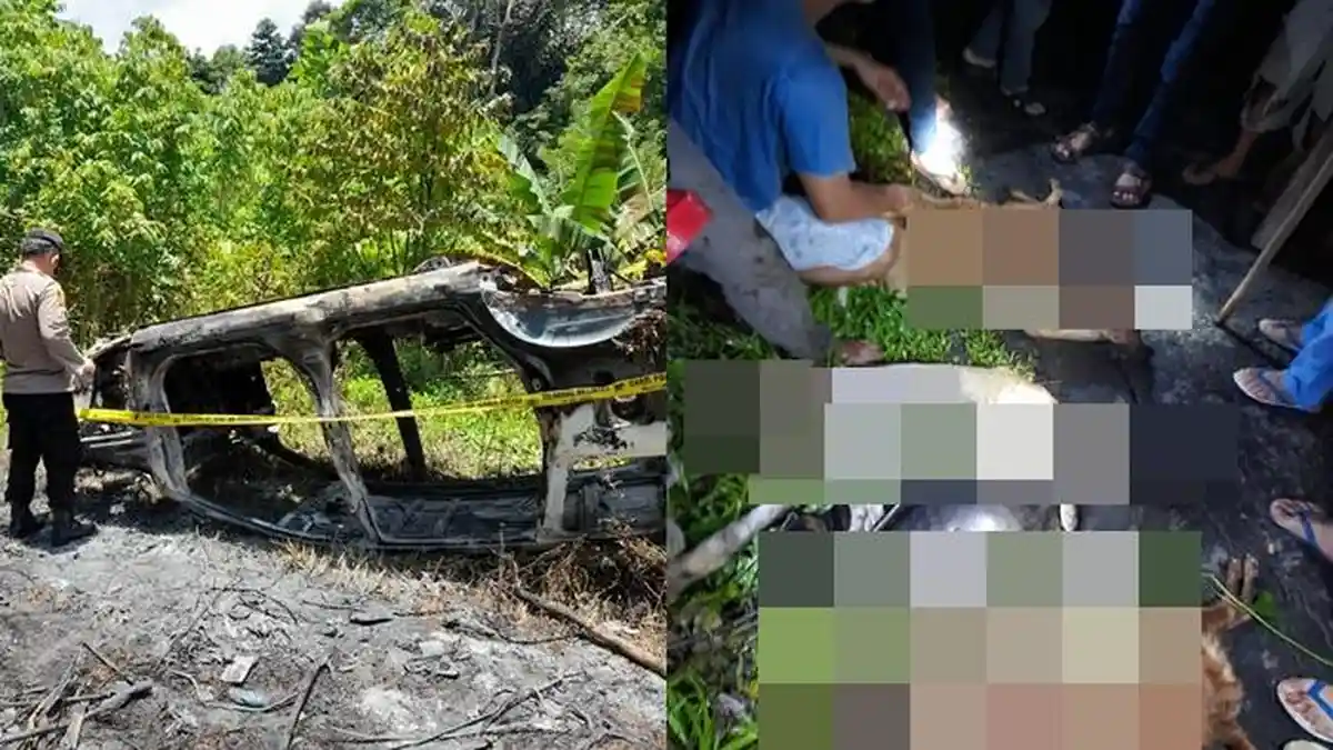 BREAKING NEWS, Warga Bakar Mobil Pelaku Doger di Desa Kapoya Minsel Sulawesi Utara