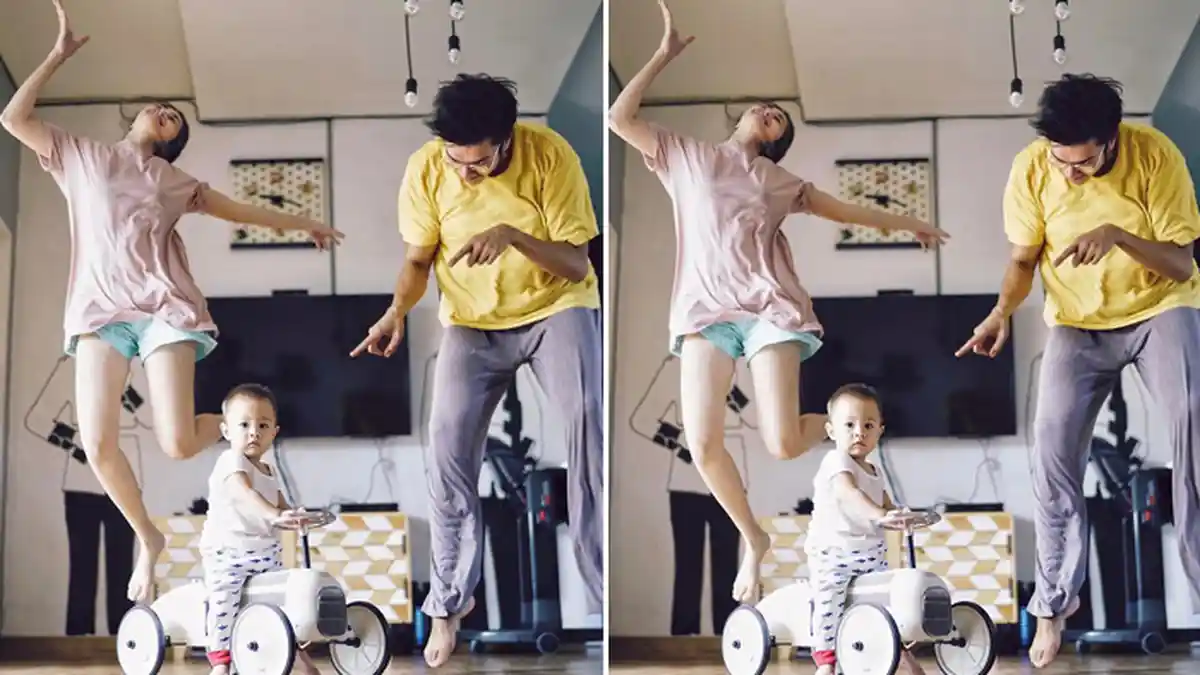 Ngakak! Ibu dan Omnya Asyik Dengan Ponsel, Bjorka Malah Merangkak Sendiri Kayak Kera Sakti