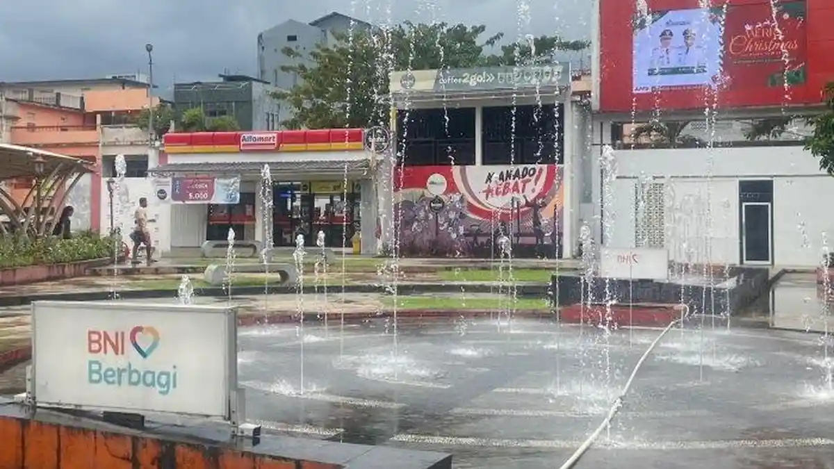 Potret Taman Kesatuan Bangsa Manado, Ada Air Mancur yang Indah