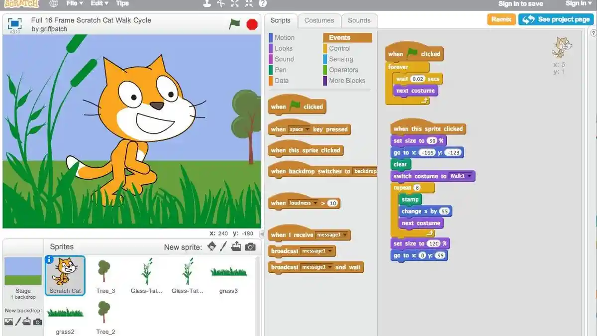 Contoh Kode Coding Membuat Animasi Sederhana Cocok untuk Pelajar SD dan SMP