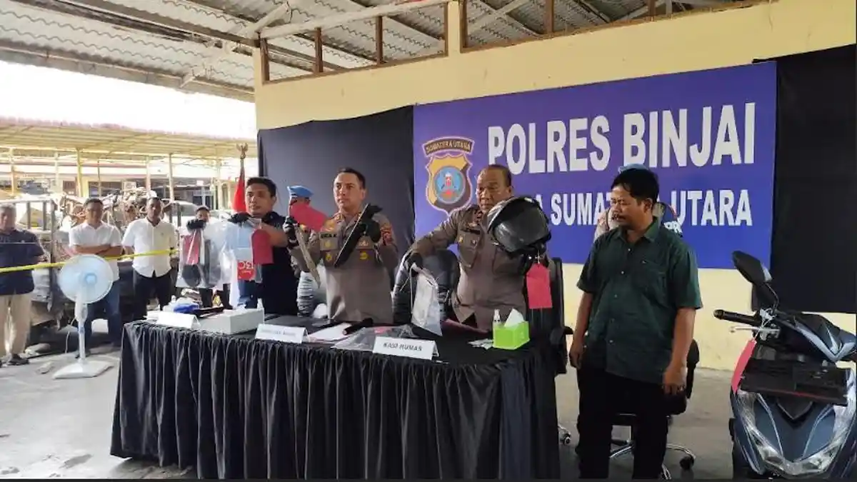 Polisi Beberkan Kronologi Pelajar Dibegal di Kota Binjai, Kapolres : Ancaman 12 Tahun Penjara