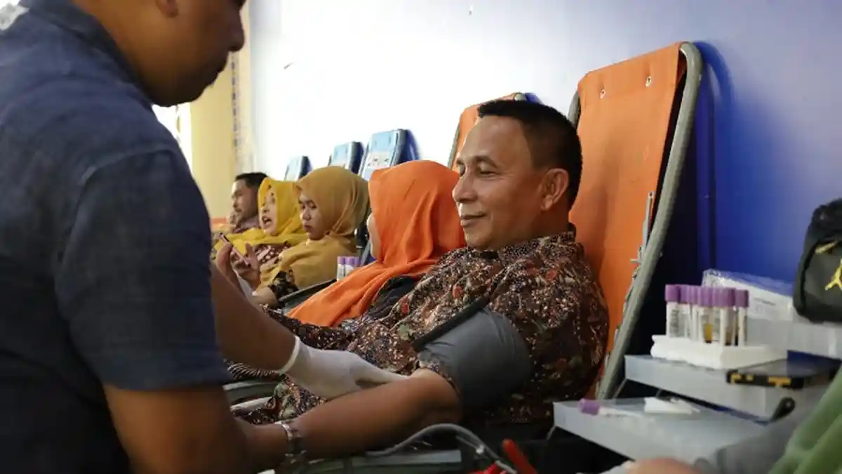 Cabdisdik Aceh Utara Kumpulkan Darah 96 Kantong, 60 Peserta tidak Penuhi Syarat Donor