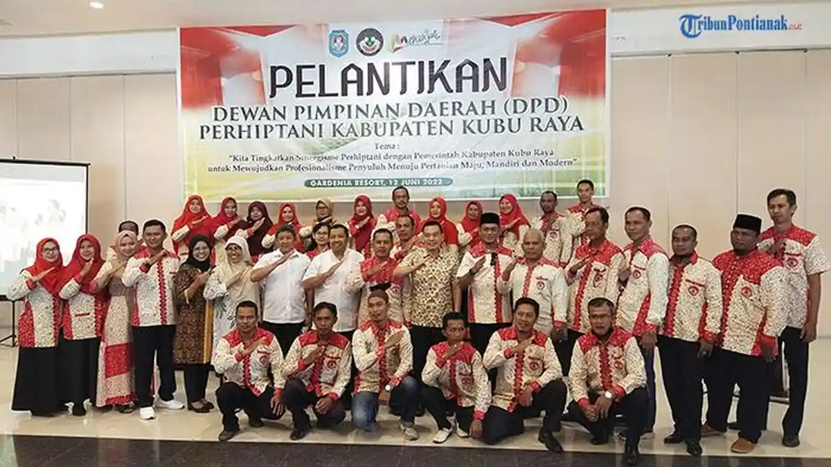 DPD Perhiptani Kubu Raya Dilantik, Daniel Johan Harap Kualitas dan Kuantitas Pertanian Meningkat