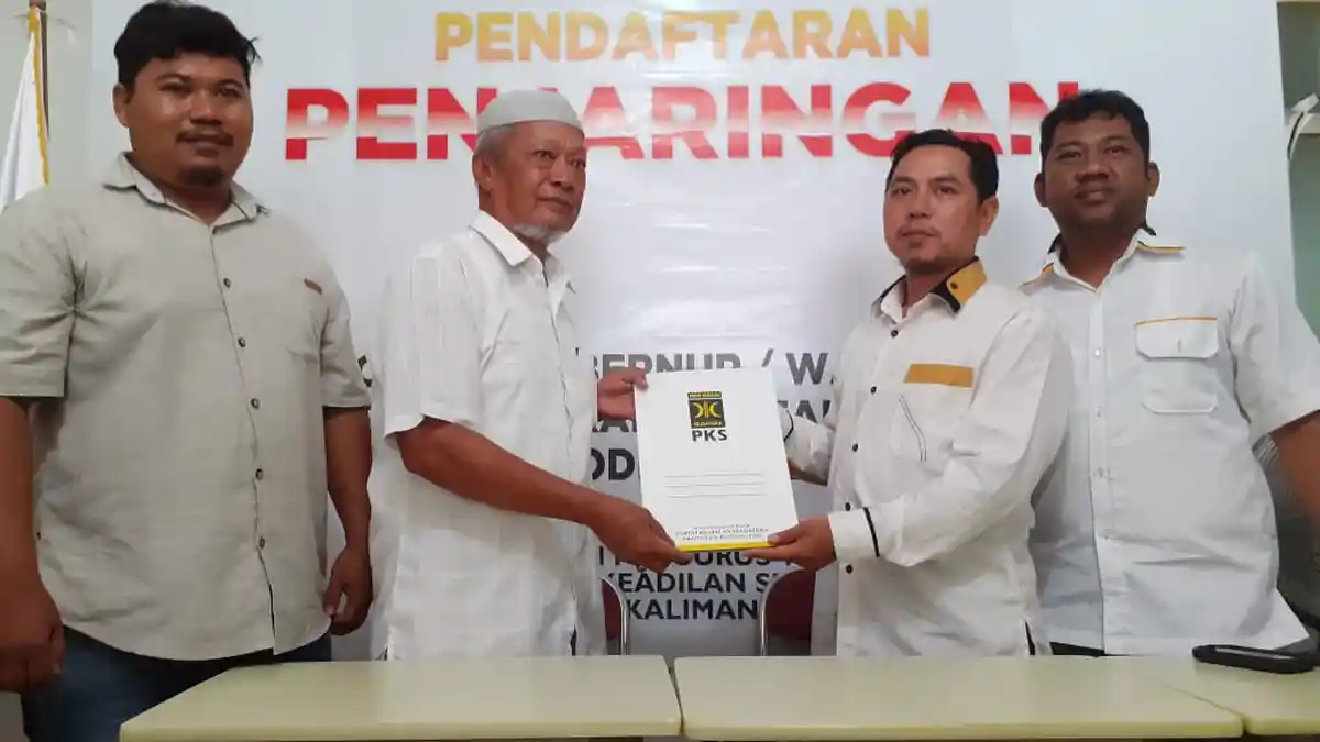 Wakil Ketua DPRD Nunukan Irwan Sabri Daftar Bakal Calon Wakil Gubernur Kaltara di PKS