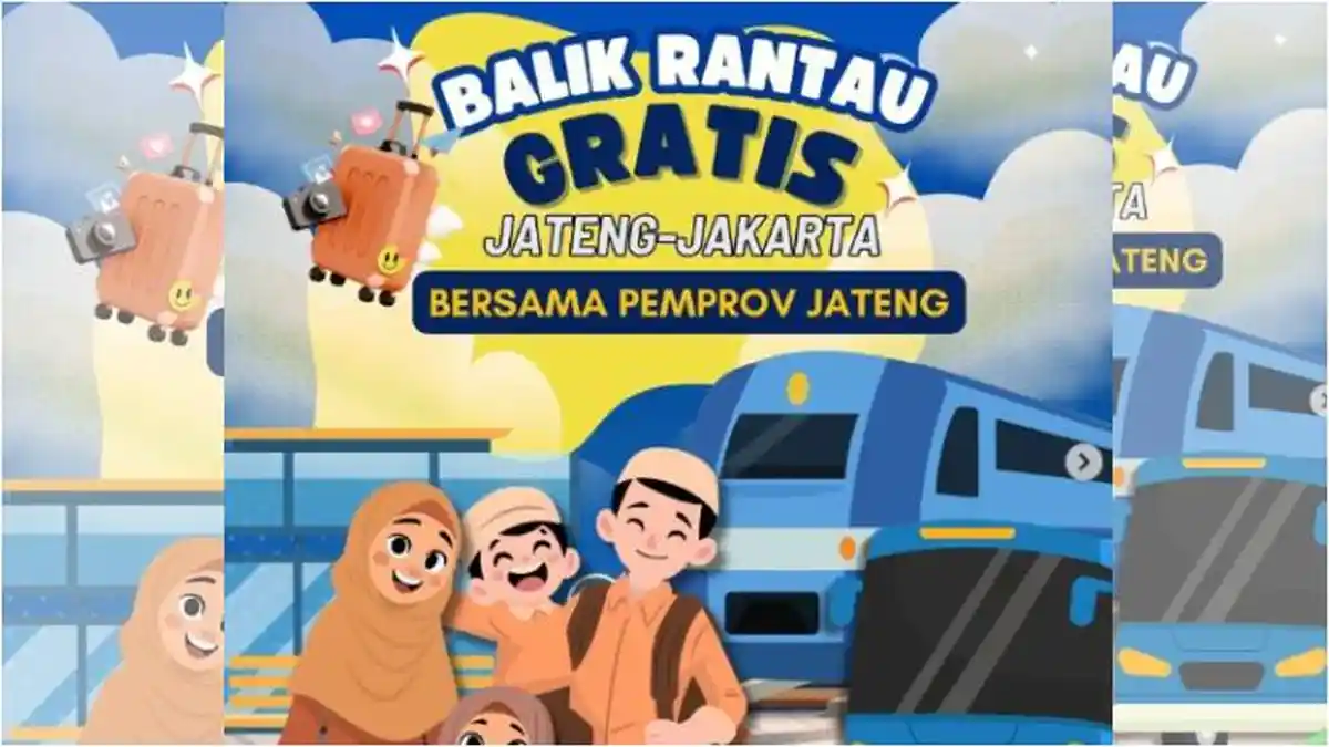 Cara Daftar Balik Rantau Gratis Pemprov Jateng 2025 via Kereta Api dan Bus, Cek Syarat dan Rutenya