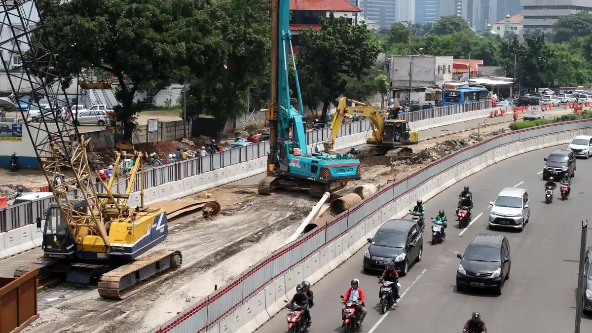 Seperti Ini Rekayasa Arus Lalin Seputar Kuningan karena Proyek Underpass Mampang-Kuningan