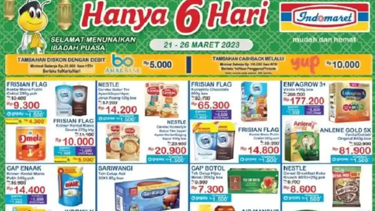 KATALOG Promo JSM Indomaret 24-26 Maret 2023, Kebutuhan Ramadhan Serba Diskon Heboh, Banyak Gratisan