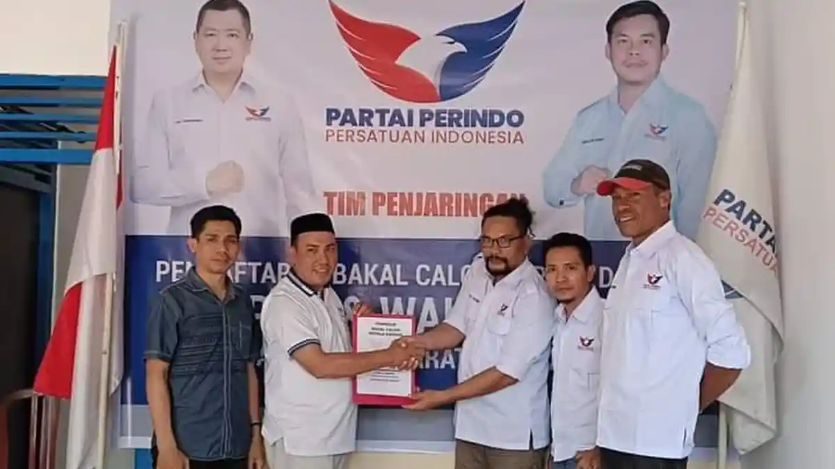 Pilkada Halmahera Barat 2024, Paslon James Uang-Djufri Muhammad Resmi Mendaftar di Perindo