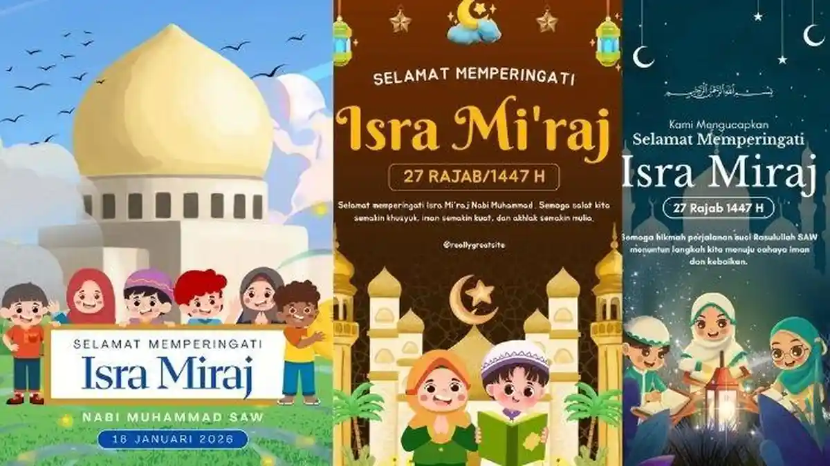 35 Background Isra Miraj 2026 Desain Menarik Langsung Download, Ada versi Kartun