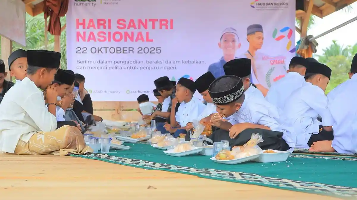 ASAR Humanity Adakan Khauri Syukuran Peringatan Hari Santri di Dayah Pelosok Aceh Utara