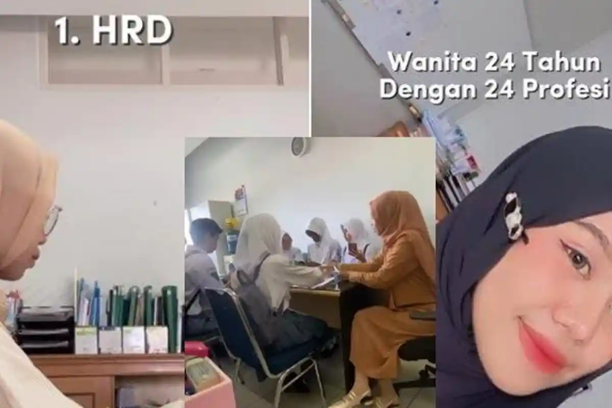 VIRAL Wanita 24 tahun dengan 24 Profesi, dari HRD hingga Dosen