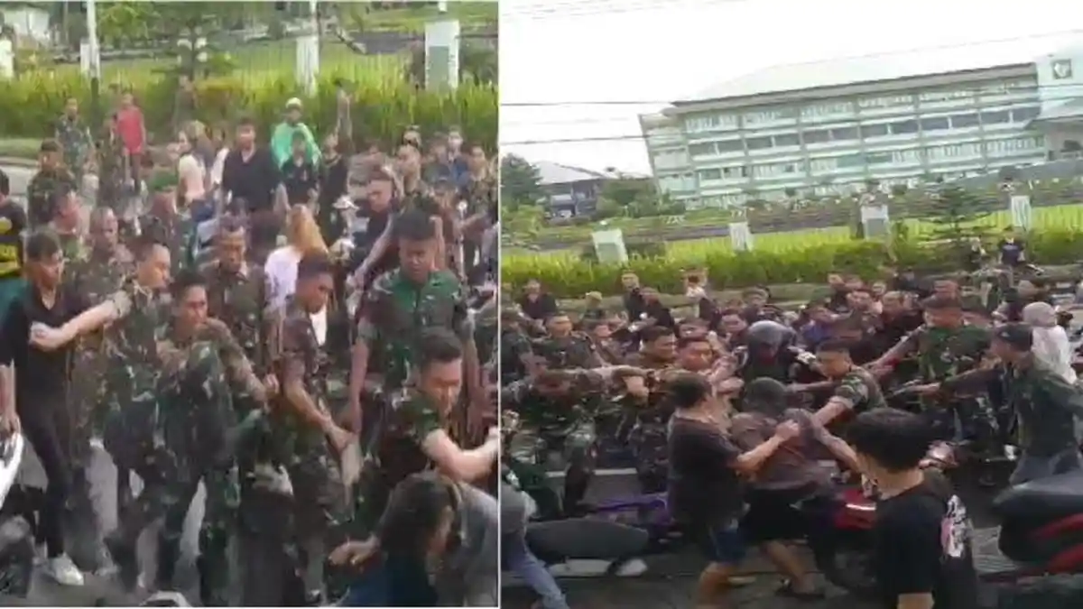 Gegara Suara Knalpot, Prajurit TNI dan Warga Pengiring Jenazah Bentrok di Depan Kodam Merdeka