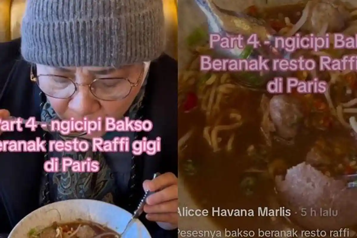 Review TikTokers Jajal Bakso Raffi Ahmad di Paris, Seporsi Harga Setengah Juta, Rasa Kuahnya Disorot