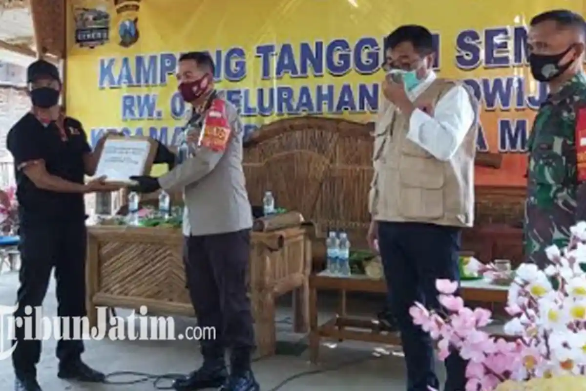 RW 3 Polowijen Resmi Jadi Kampung Tangguh, Kapolresta Malang Kota Puji Kompaknya Warga Vs Covid-19