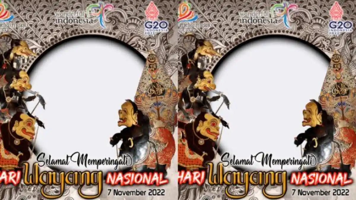 Hari Wayang Nasional, Rayakan dan Pakai Link Twibbon Lengkap dengan Cara Menggunakannya