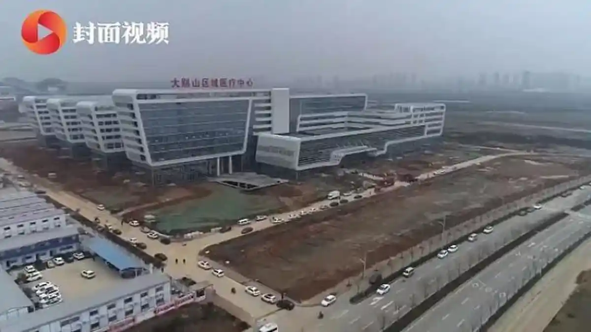 Dibangun Dalam Waktu Super Singkat, Rumah Sakit Corona di China Sudah Dibuka, Ini Penampakannya