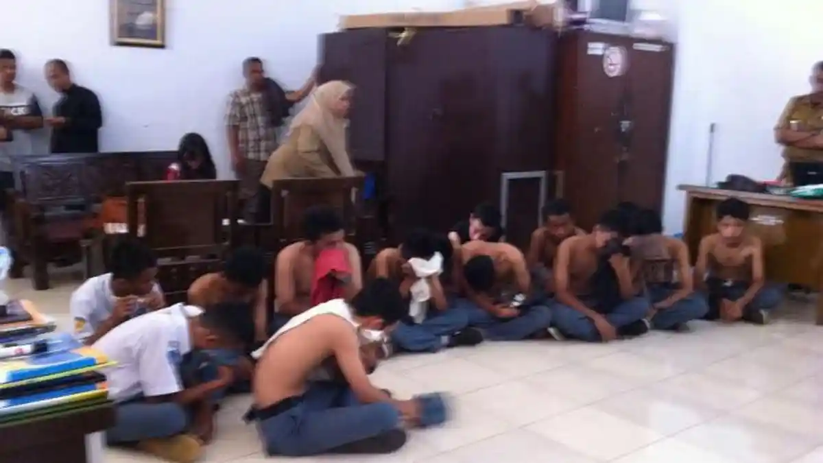 12 Siswa SMA Tertangkap di Belakang Sekolah Diduga Pesta Sabu
